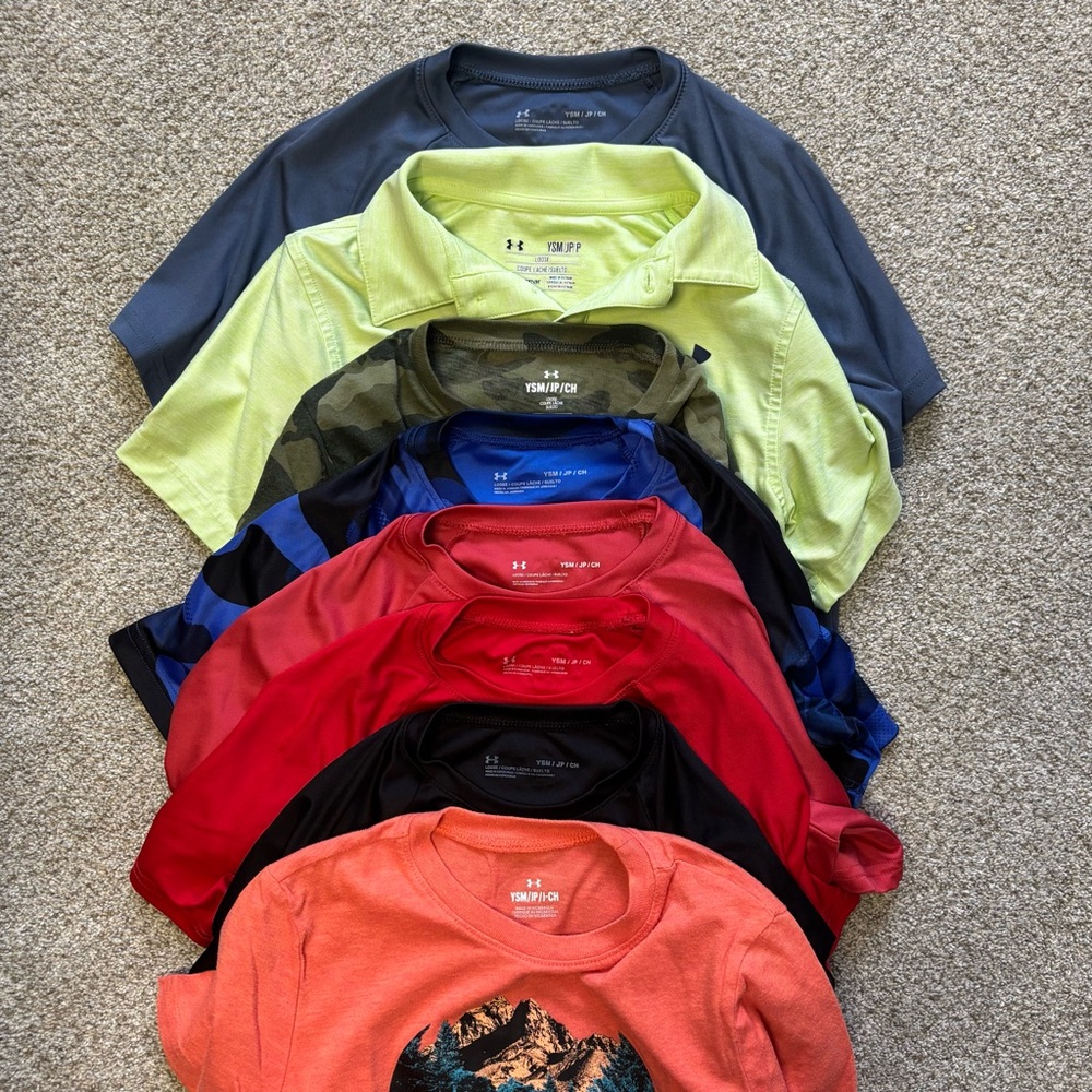 Boys under armour short sleeve tees size small s 8 - Picture 6 of 6